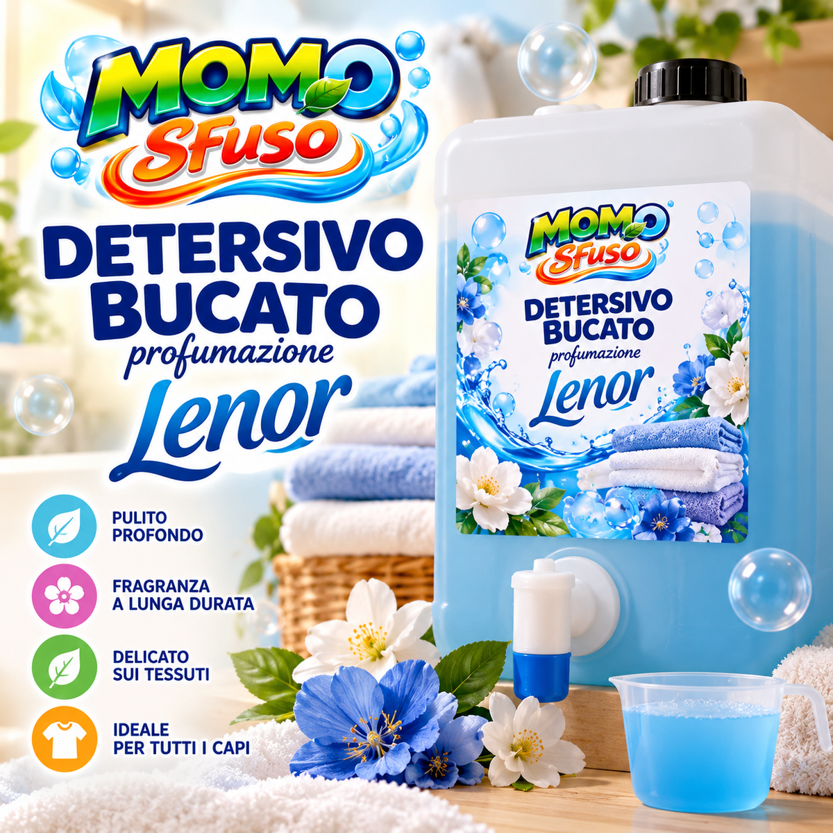Detersivo bucato profumazione lenor